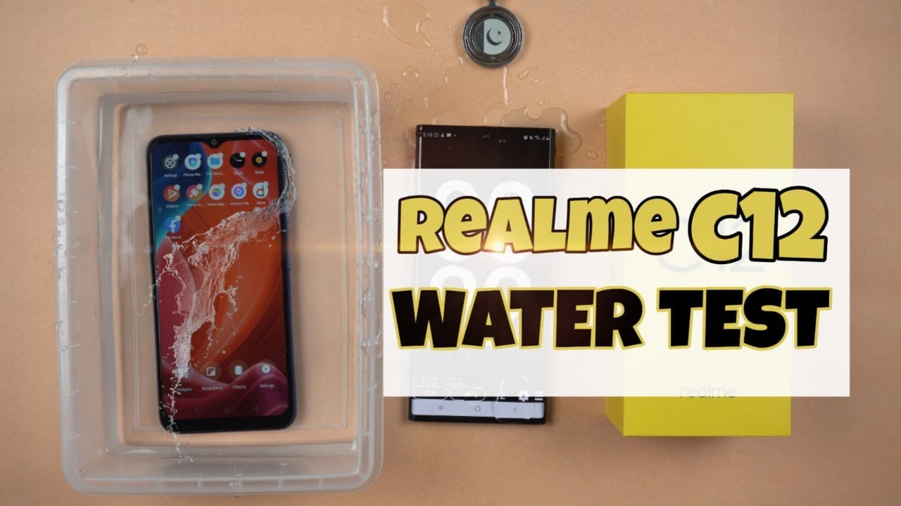 Realme C12 Water Test and Quick Unboxing Realme C12 Durable