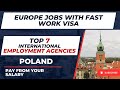 🇵🇱 Poland Jobs 2024 | Recruitment Agencies may Get You FREE Work VISA | Work Visa Sponsorship 🇵🇱