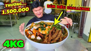 Tô BÚN RIÊU BẠCH TUỘC 4KG Nhận 1.500.000 VNĐ Duy Nhất Nga Sumo Ăn Hết Nay Dương Doubar Có Thể Không?