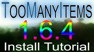 Come Installare TooManyItems [No Forge] Su minecraft 1.6.4 | MondoGame_YT