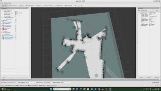 Second navigation test with a Rviz view alone