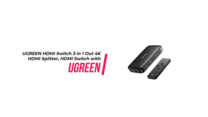 UGREEN HDMI Switch 3 in 1 Out 4K HDMI Splitter, HDMI Switch with Remote Supports HDR CEC 3D