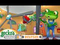 Kat&#39;s Base Krise - Hilfe Gecko! | 60-minütige Zusammenstellung｜Geckos Garage Deutsch｜LKW für Kinder