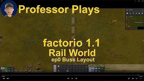 factorio Rail World ep0, Buss Layout