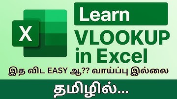 VLOOKUP Function in Excel | Clearly Explained in Tamil | Video 1