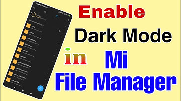 How To Enable #Dark_mode in mi file manager | Tricky Aditya -2019