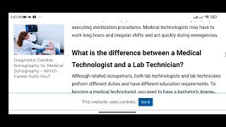 Difference between a Medical Lab Technologist and a Medical Lab technician