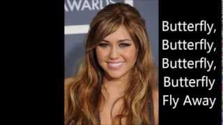 Butterfly fly away- Miley Cyrus (lyrics) [480p]