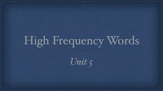 Unit 5 HFW