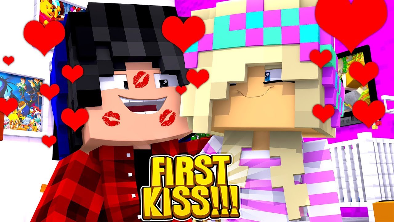 Minecraft Baby Leah Kissing A Boy For The First Time - baby leah plays roblox youtube