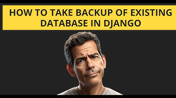 How to take backup of your existing database in django? #django #postgresql