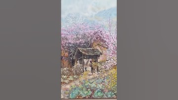 Tranh sơn dầu phong cảnh tây bắc #homeart #tranhsondau #tranh_treo_tường #tranhphongcanhtaybac