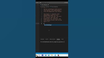 Operator Perbandingan Sama Dengan Di Python #dreaviam #coding #programming #python