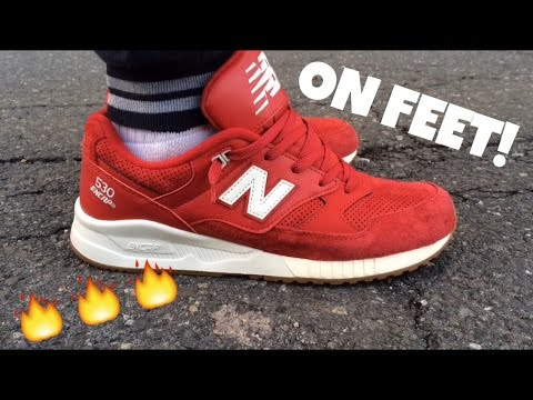 new balance 530 on feet