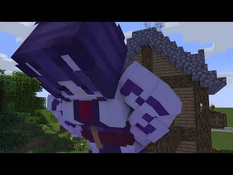 Lady growing bigger than her girlfriend (Giantess Minecraft Animation)
