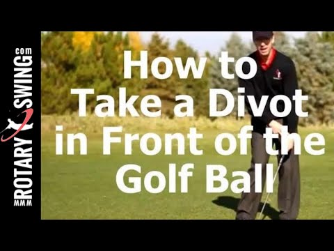 How to Take a Divot In Front of the Golf Ball