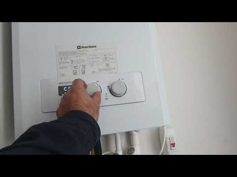 طريقة تشغيل جهاز كومبي Demir Döküm Atromix 24kw 