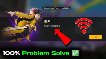 Free Fire "Network Connection Error" Problem Solution✅ || Free Fire Network Error Problem Fix 2025