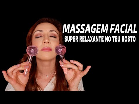 ASMR Portugal: Massagem facial ultra relaxante | (mascando pastilha)