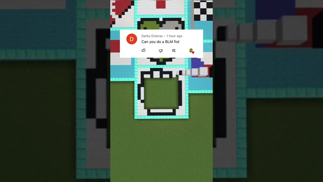 SUPER SATISFYING MINECRAFT SAND ART BLM FIST #41 | 