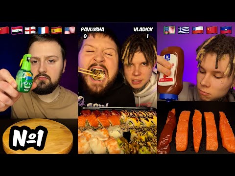The Best Food Sketches From Sushi Monsters 1 MUKBANG EATING ASMR
