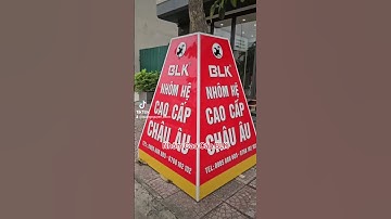 Cách thiết kế biển quảng cáo nhôm blk ôm vật cản, biển quảng cáo nhôm blk ôm vật cản