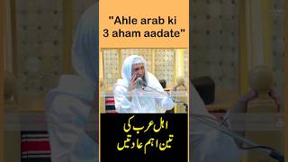 "Ahle arab ki 3 aham khubiyan" by Hazrat Shaikh Hanif Luharvi db