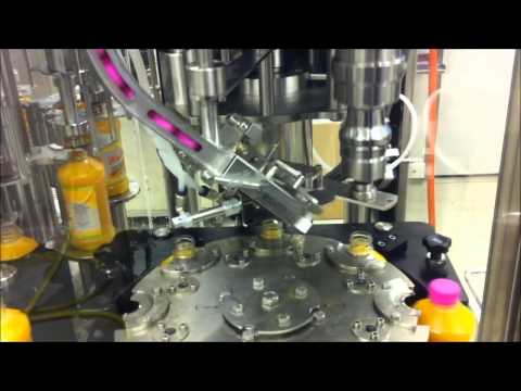 Füllmonoblock mit Falldruckfüller