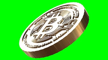 Green Screen Bitcoin dance all animations walk rotate green screen