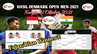 Hasil Denmark Open 2021 Hari Ini - Fajar Alfian/Rian Ardianto (Ina) - M.R Arjun/Kapila D (Ind)