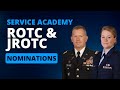 Service academy rotc and jrotc nominations