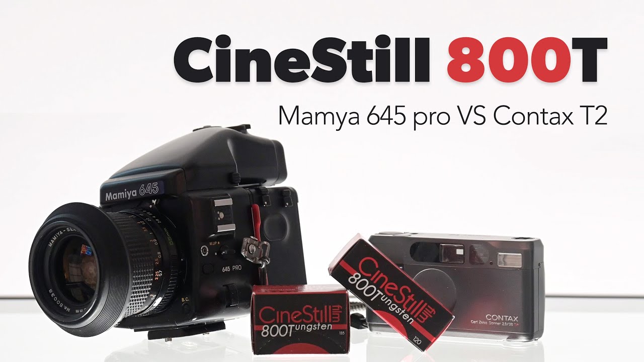 CineStill 800T, Mamiya 645 pro vs Contax T2 in Amsterdam - YouTube