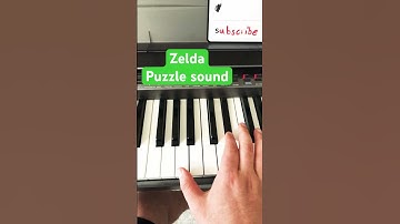 Zelda sounds on piano #nintendo #pianotutorial #zelda