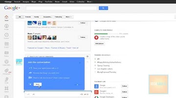 How to create a google plus account
