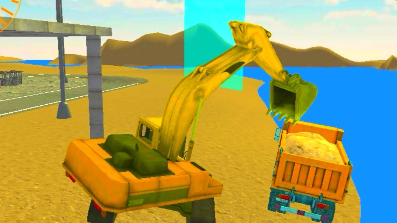 Beko mainan  keruk  tanah dan truk  angkut pasir YouTube