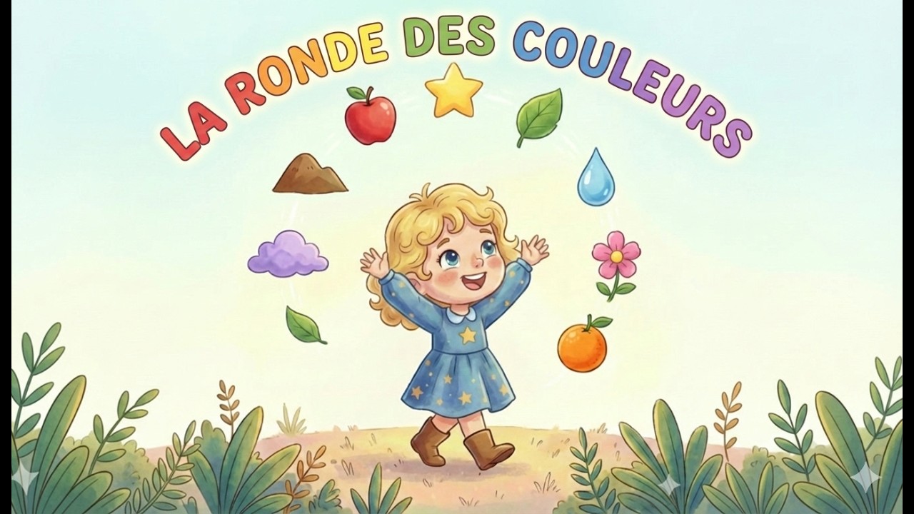 La ronde des couleurs 🌈 | Comptine douce pour apprendre les couleurs | Comptines du Petit Roi