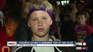 Hundreds Gather To Remember Teen At Vigil