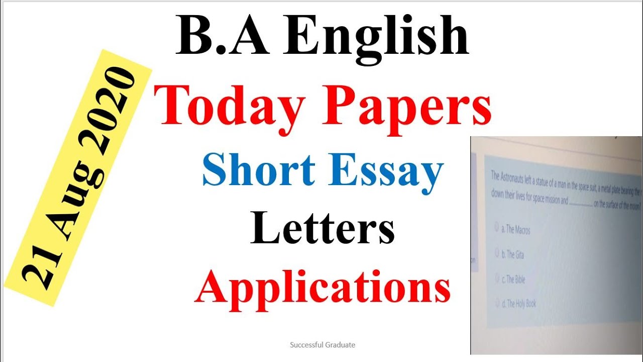 important essay for ba part 2 2023