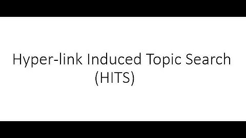 Lecture 9 HITS Algorithm