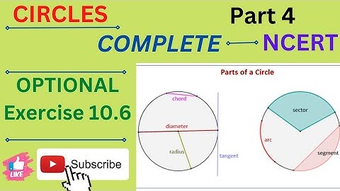 CIRCLES CLASS 9 OPTIONAL EXERCISE 10.6