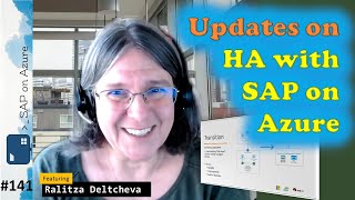 #141 - The one with updates on HA with SAP on Azure (Ralitza Deltcheva) | SAP on Azure Video Podcast