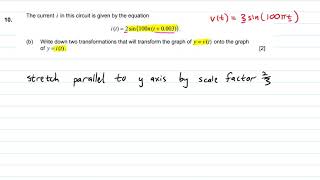 IB Math HL May 2019 Q10b Paper 2 TZ1