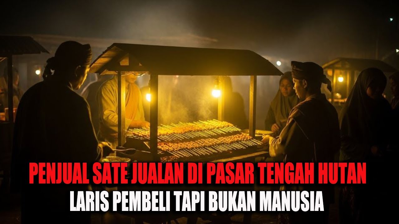 JUAL SATE DI PASAR TENGAH HUTAN, LARIS PEMBELI TAPI BERASAL DARI DUNIA LAIN