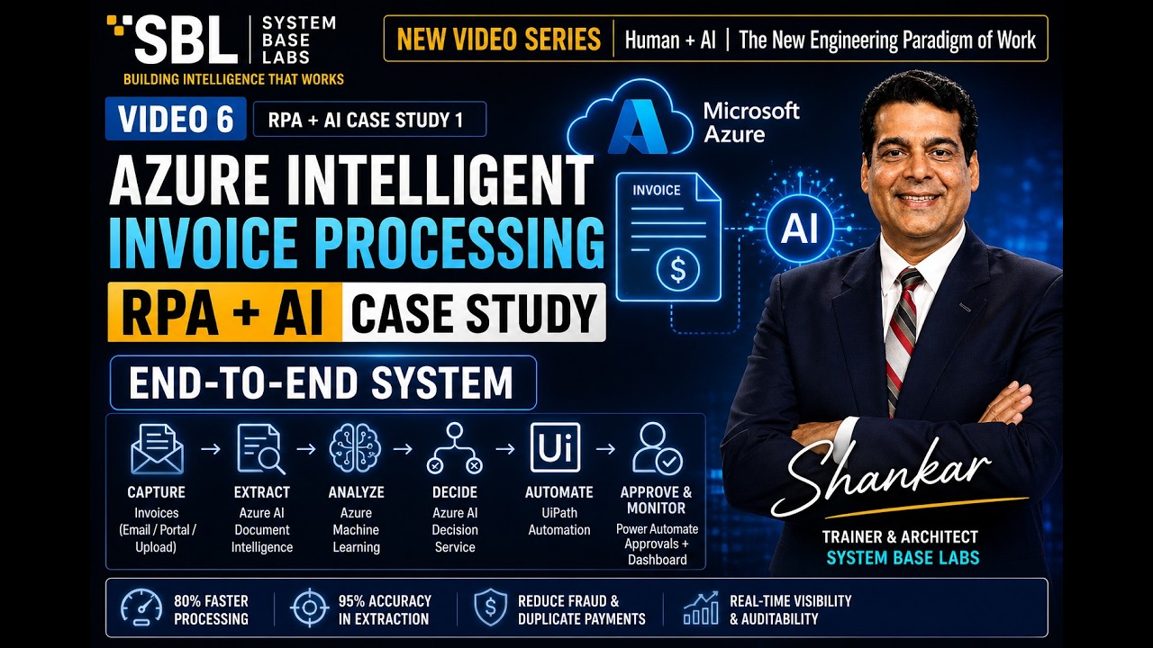 Azure Intelligent Invoice Processing | RPA + AI Case Study (End-to-End ...