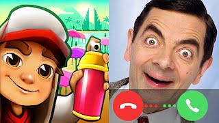 Subway Surfers vs Mr Bean Call Prank screenshot 3