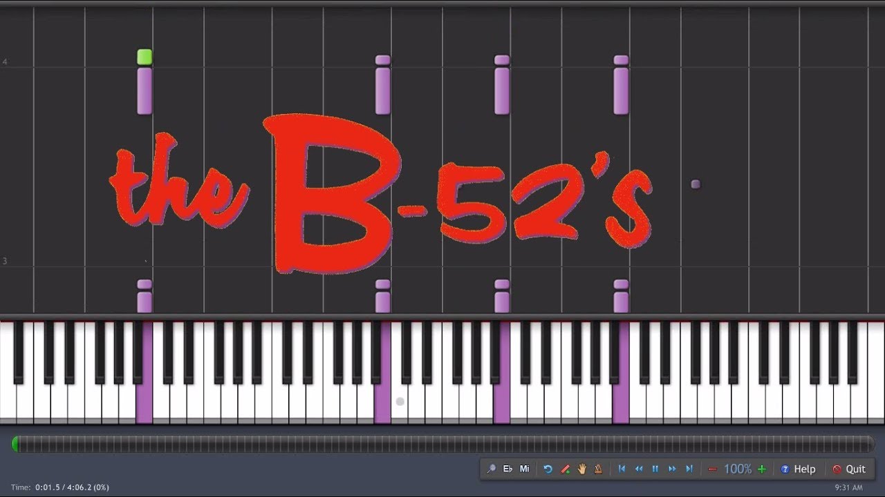 B52s Rock Lobster Piano Tutorial Youtube