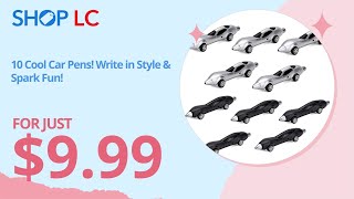Ankur Treasure Chest Livmore Set of 10 Car Shaped Pen Black Silver