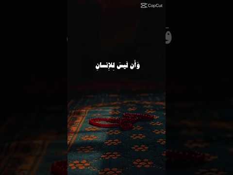 وان ليس للانسان الا ما سعى الشيخ الحصري المنشاوي