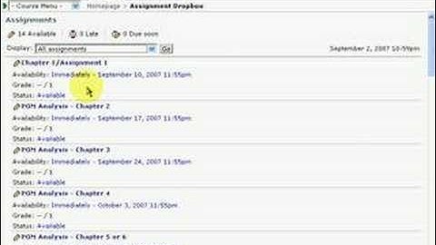 POM 3310 WebCT Introduction