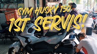 Berapa Kos 1st Servis SYM Husky 150? Storage Boleh Masuk Helmet Ke?